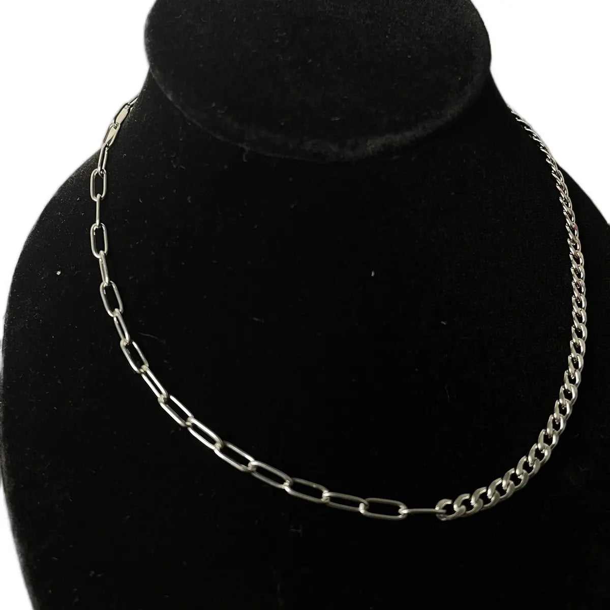 Dual Stainless Steel Necklace, Unisex Jewelry, Daily Wear Jewelry