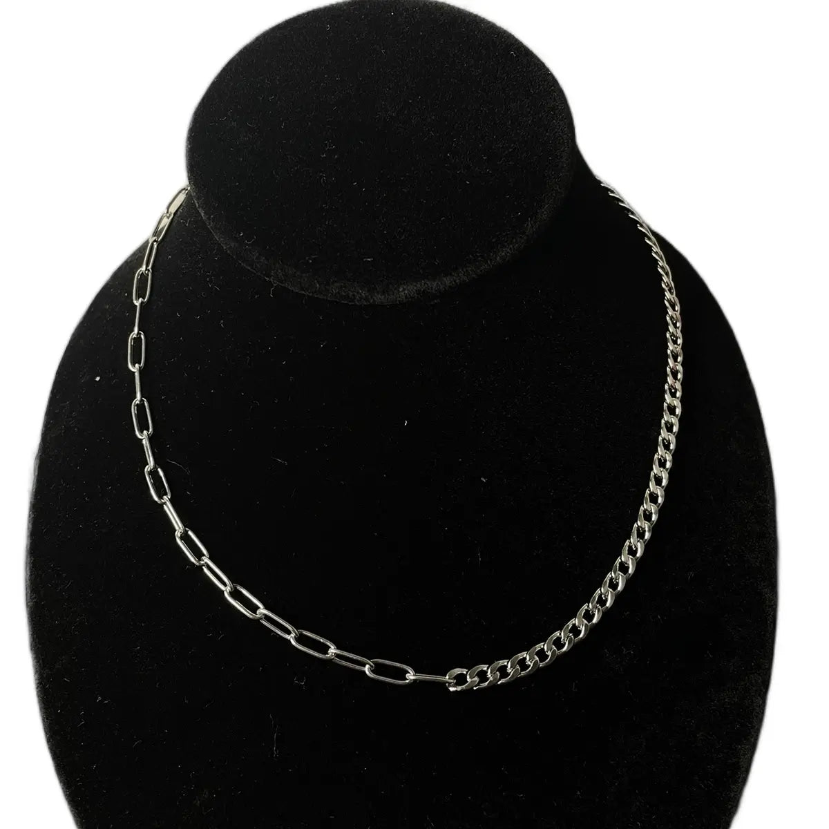 Dual Stainless Steel Necklace, Unisex Jewelry, Daily Wear Jewelry