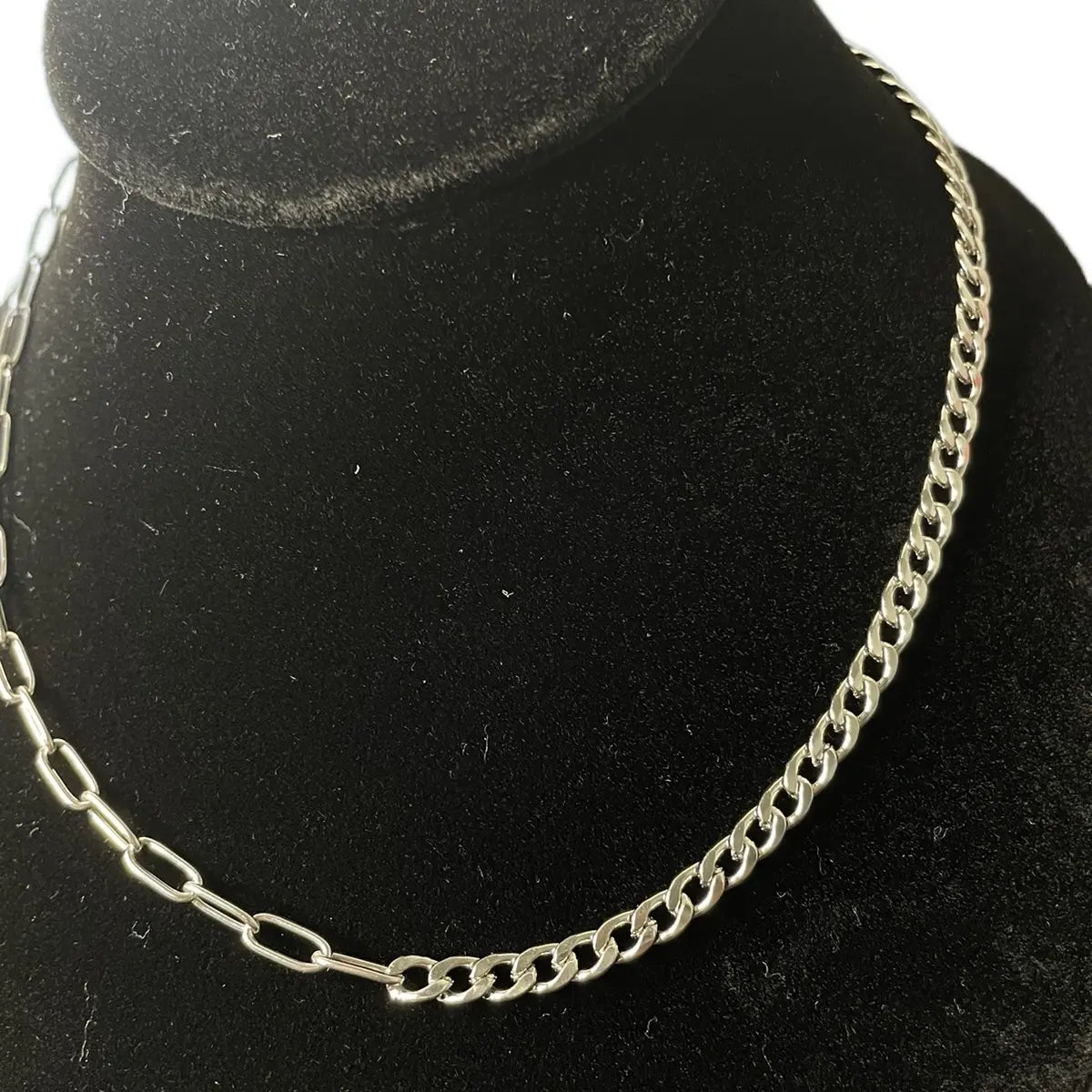 Dual Stainless Steel Necklace, Unisex Jewelry, Daily Wear Jewelry